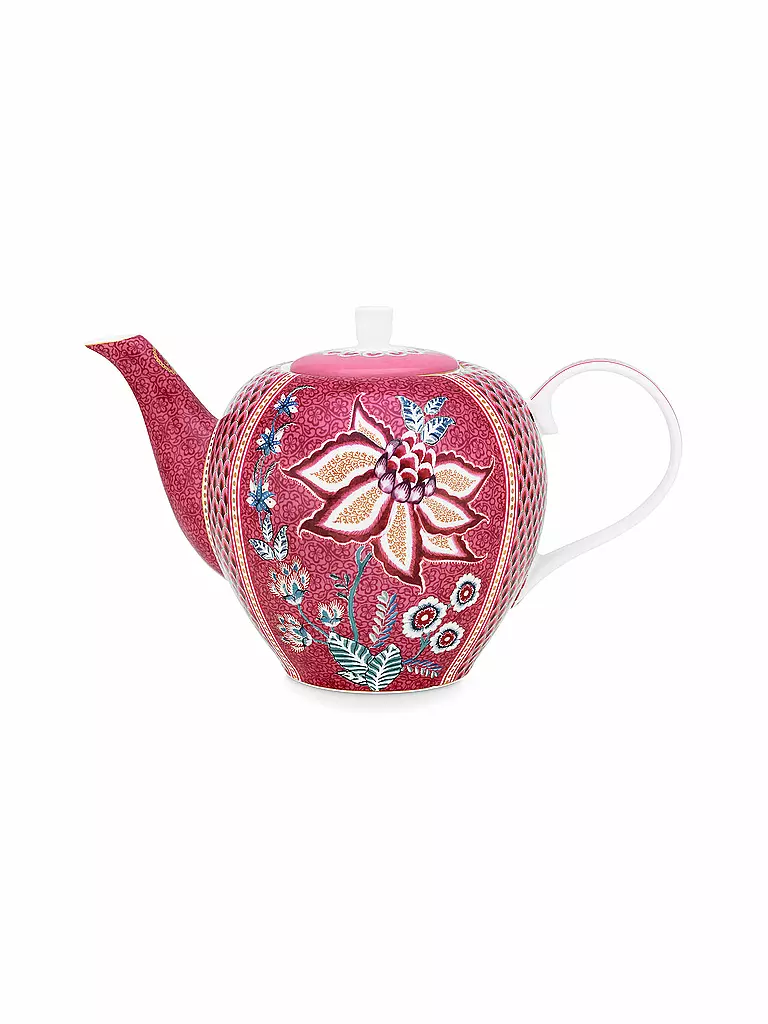 PIP STUDIO | Teekanne Large 1600ml Flower Festival Dark Pink | beere