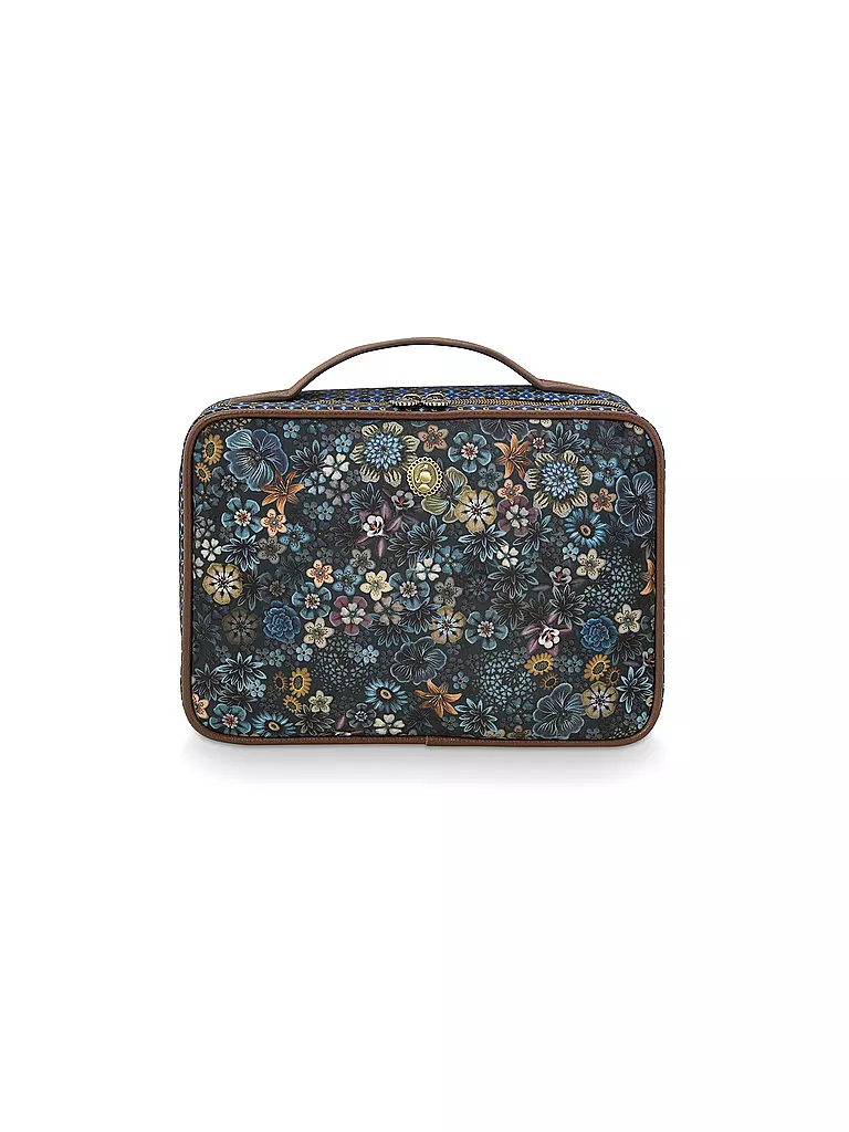 PIP STUDIO | Toilettetasche - Beauty Case TUTTI FIORI 27x19x10cm Blue | dunkelblau