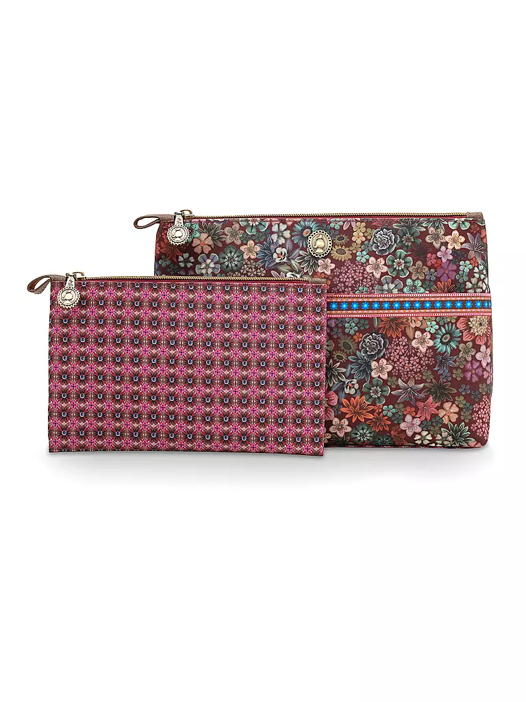 PIP STUDIO | Toilettetasche TUTTI I FIORI 26x18x7,5cm Combi Pink | beere