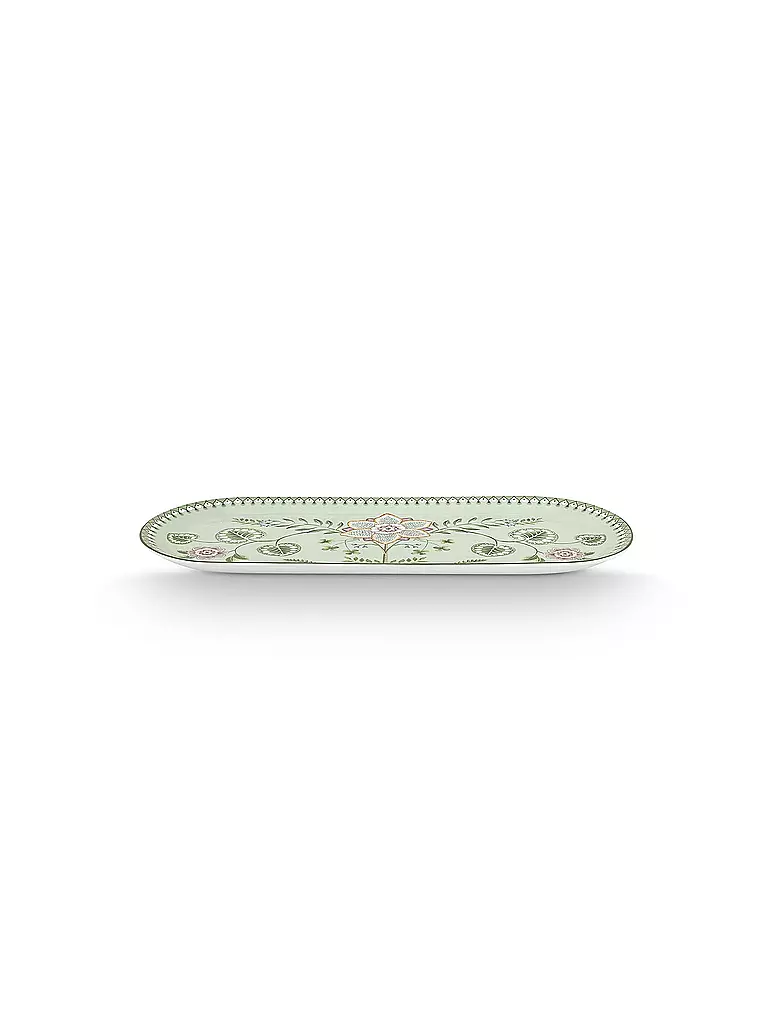PIP STUDIO | Tortenplatte  LILY & LOTUS 33x15,5cm Light Green | lila