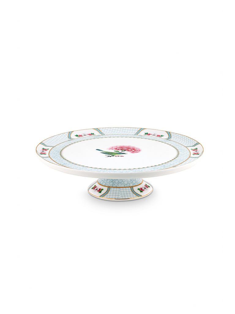 PIP STUDIO | Tortenplatte auf Fuss 30,5cm "Blushing Birds" | weiss