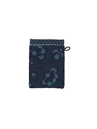 PIP STUDIO | Waschhandschuh  JASMIN JACQUARD 16x22cm Dark Blue | dunkelblau