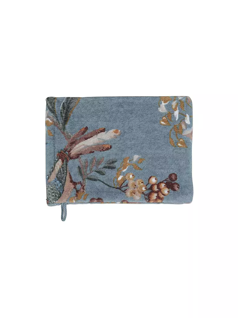 PIP STUDIO | Waschhandschuh 16x22cm SECRET GARDEN Blue | hellblau