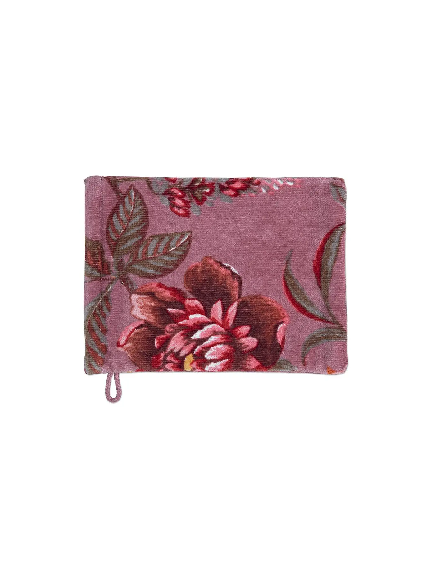 PIP STUDIO | Waschhandschuh 16x22cm SECRET GARDEN Khaki  | beere