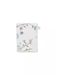 PIP STUDIO | Waschhandschuh LES FLEURS 16x22cm Khaki | weiss