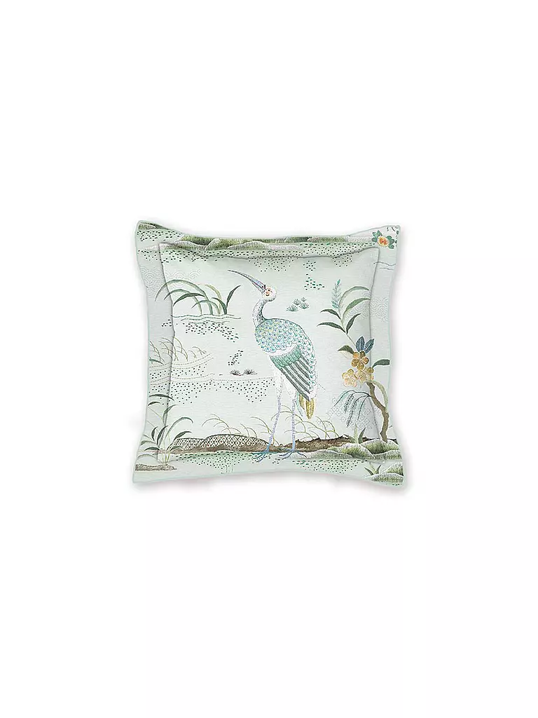 PIP STUDIO | Zierkissen gefüllt 53x53cm Japonica White | weiss