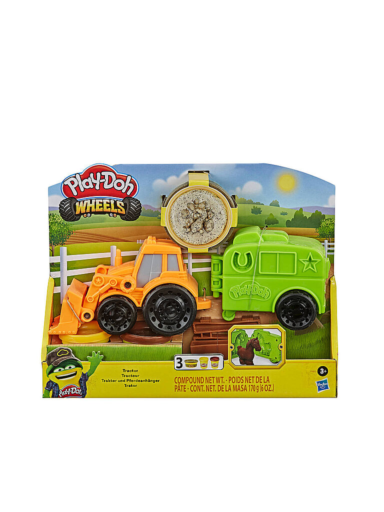 PLAY-DOH Knete - Wheels Traktor und Pferdeanhänger