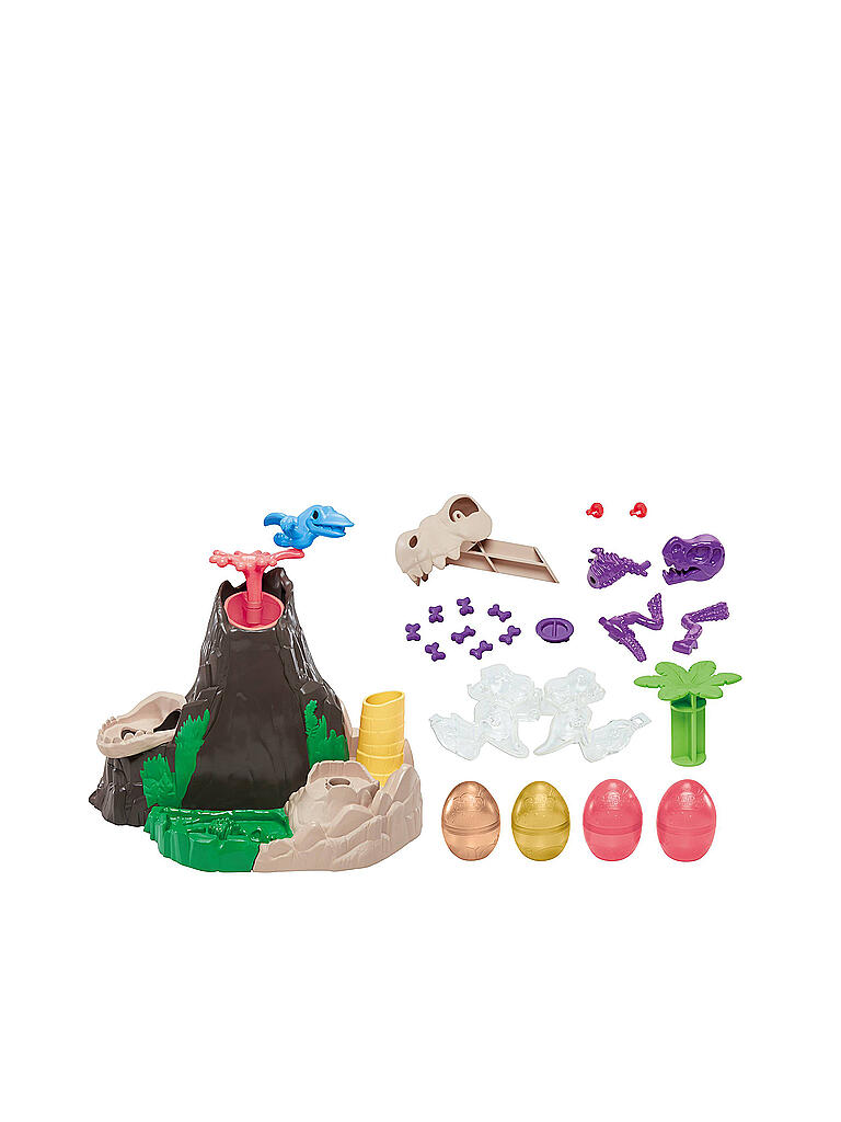 PLAY-DOH | Knete -Dino Crew Die Dino-Insel mit HydroGlitz Masse | keine Farbe