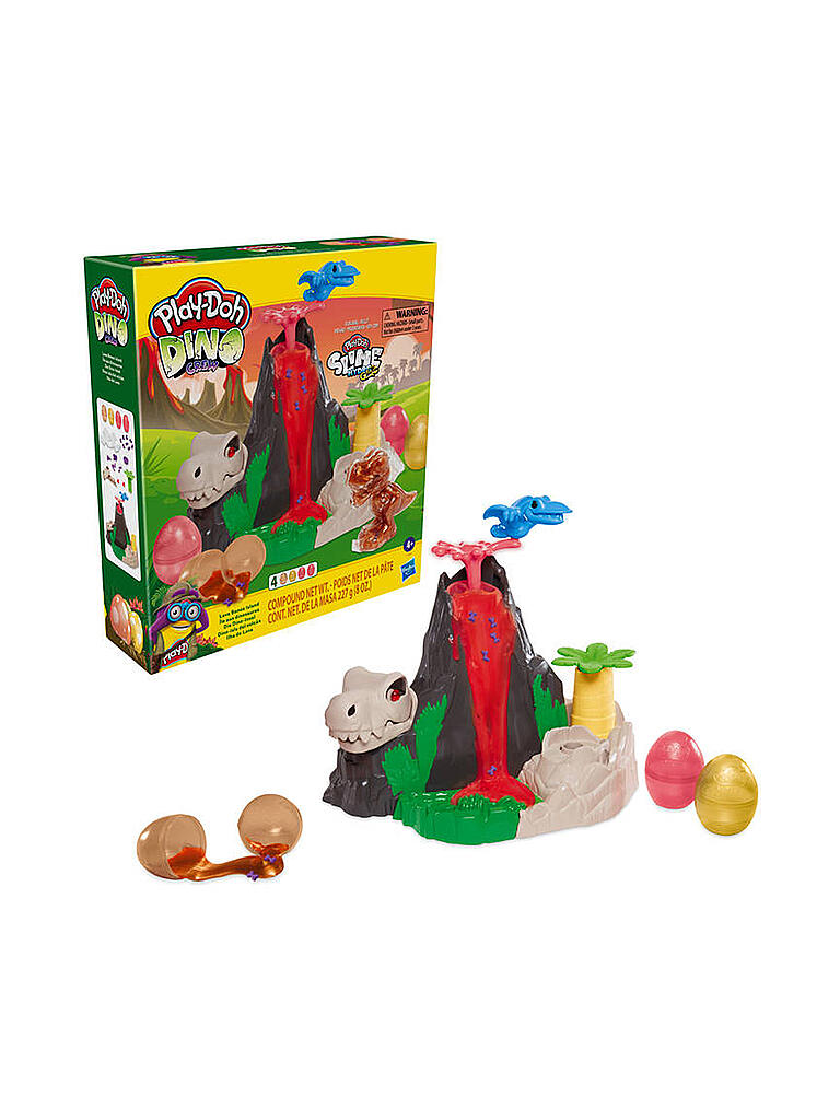 PLAY-DOH | Knete -Dino Crew Die Dino-Insel mit HydroGlitz Masse | keine Farbe