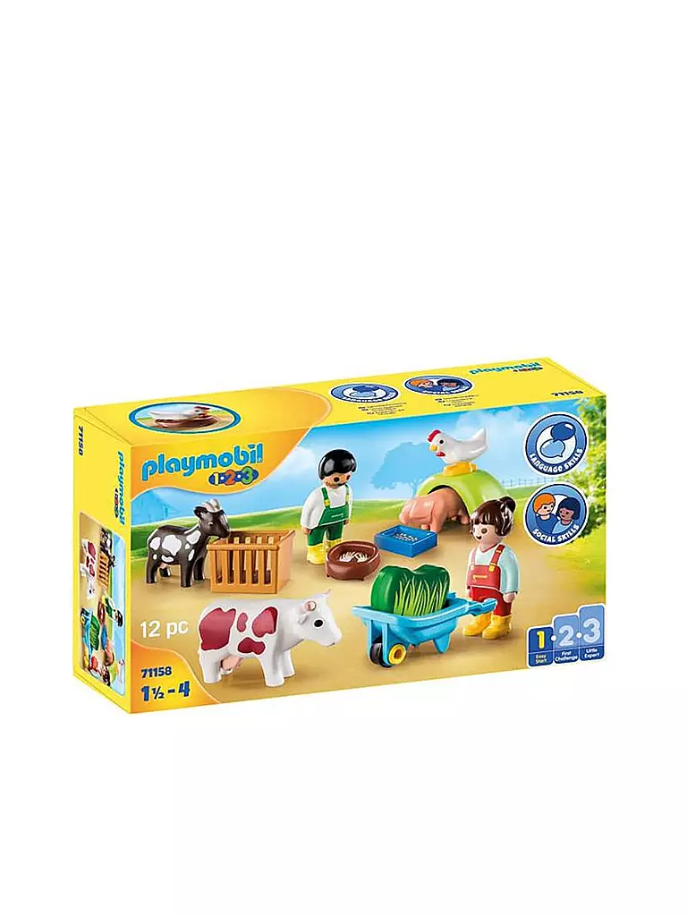 PLAYMOBIL | 1,2,3 - Spielespaß auf dem Bauernhof 77158 | keine Farbe
