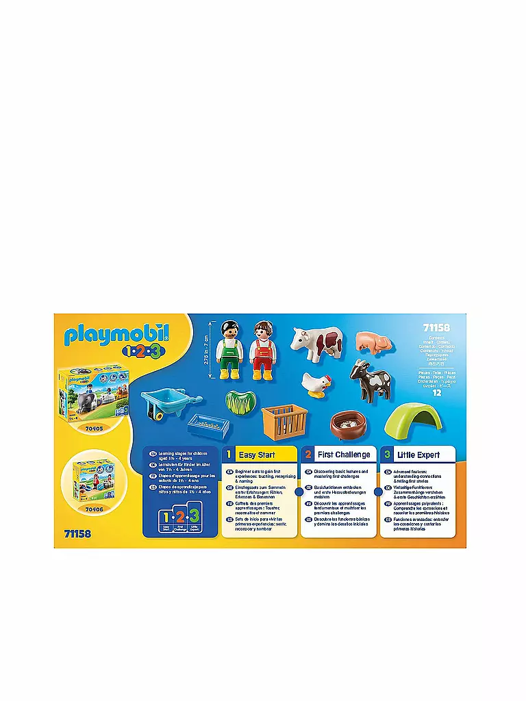 PLAYMOBIL | 1,2,3 - Spielespaß auf dem Bauernhof 77158 | keine Farbe