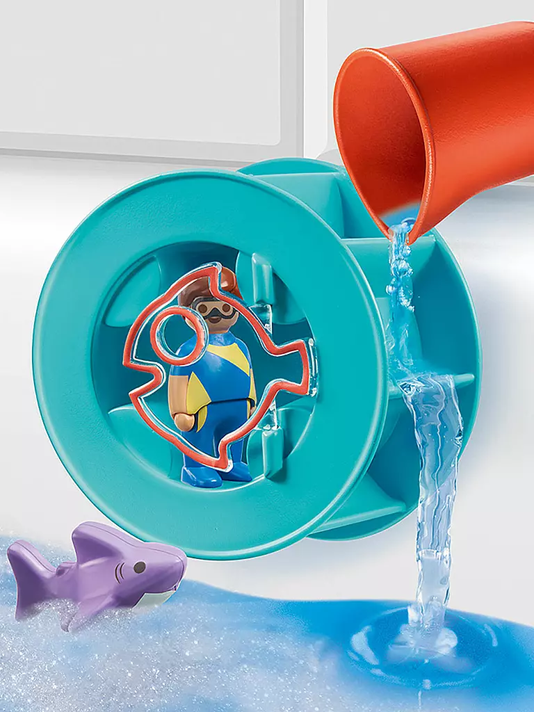 PLAYMOBIL | 1,2,3 - Wasserwirbelrad mit Babyhai 70636 | keine Farbe