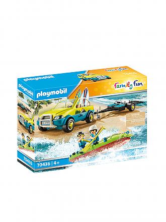 PLAYMOBIL | Family Fun - Strandauto mit Kanuanhänger 70436
