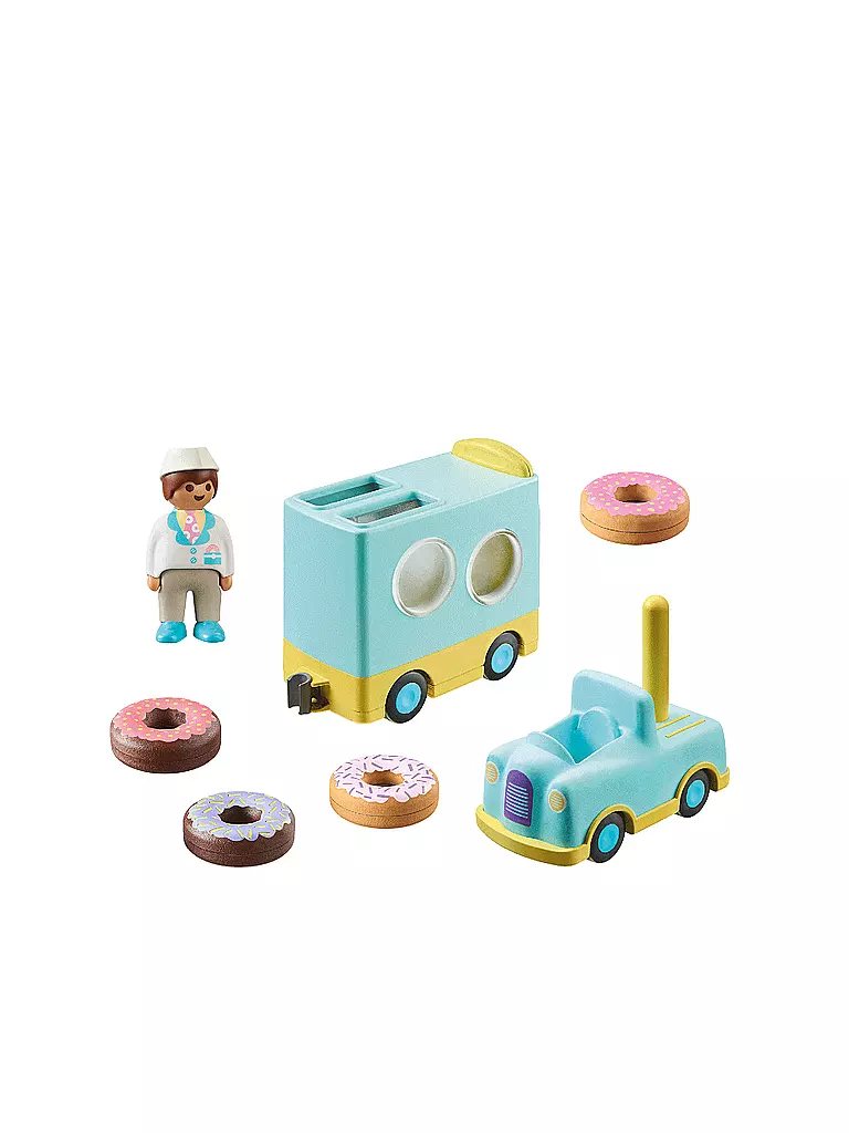 PLAYMOBIL | 1.2.3: Verrückter Donut Truck mit Stapel- und Sortierfunktion  | keine Farbe