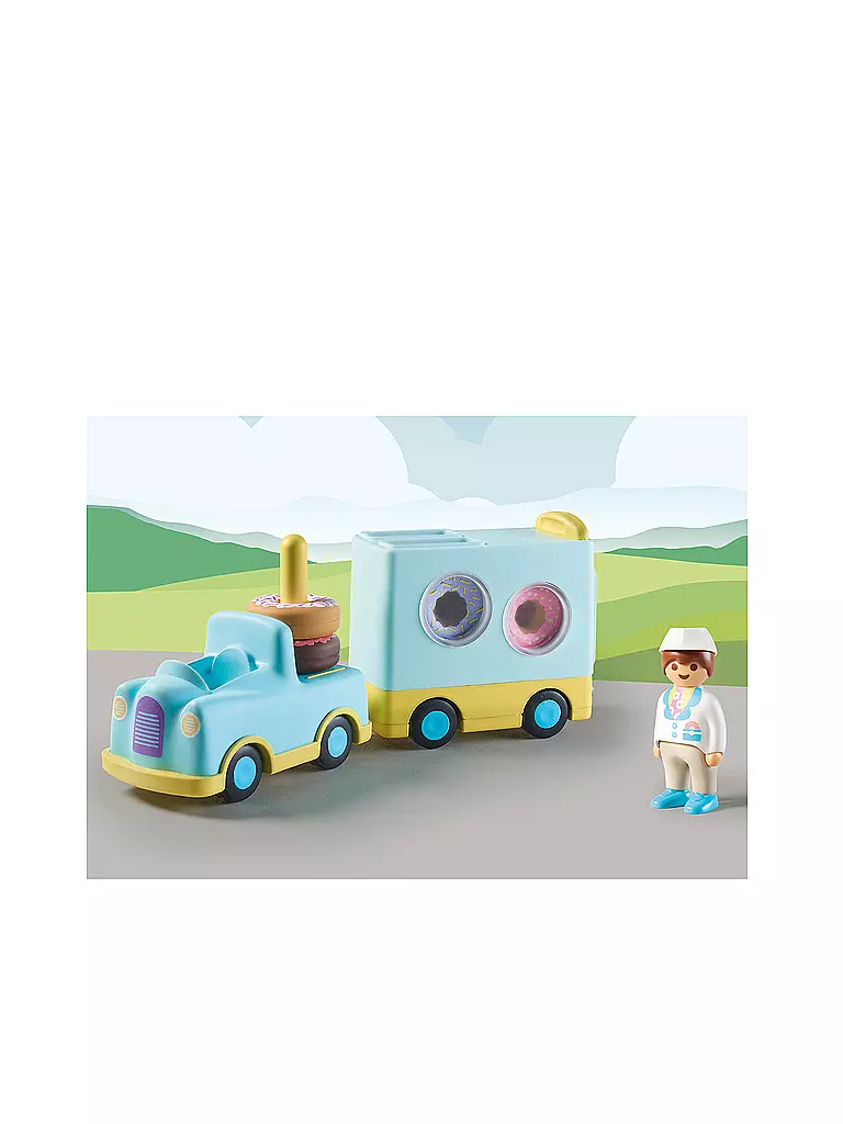 PLAYMOBIL | 1.2.3: Verrückter Donut Truck mit Stapel- und Sortierfunktion  | keine Farbe