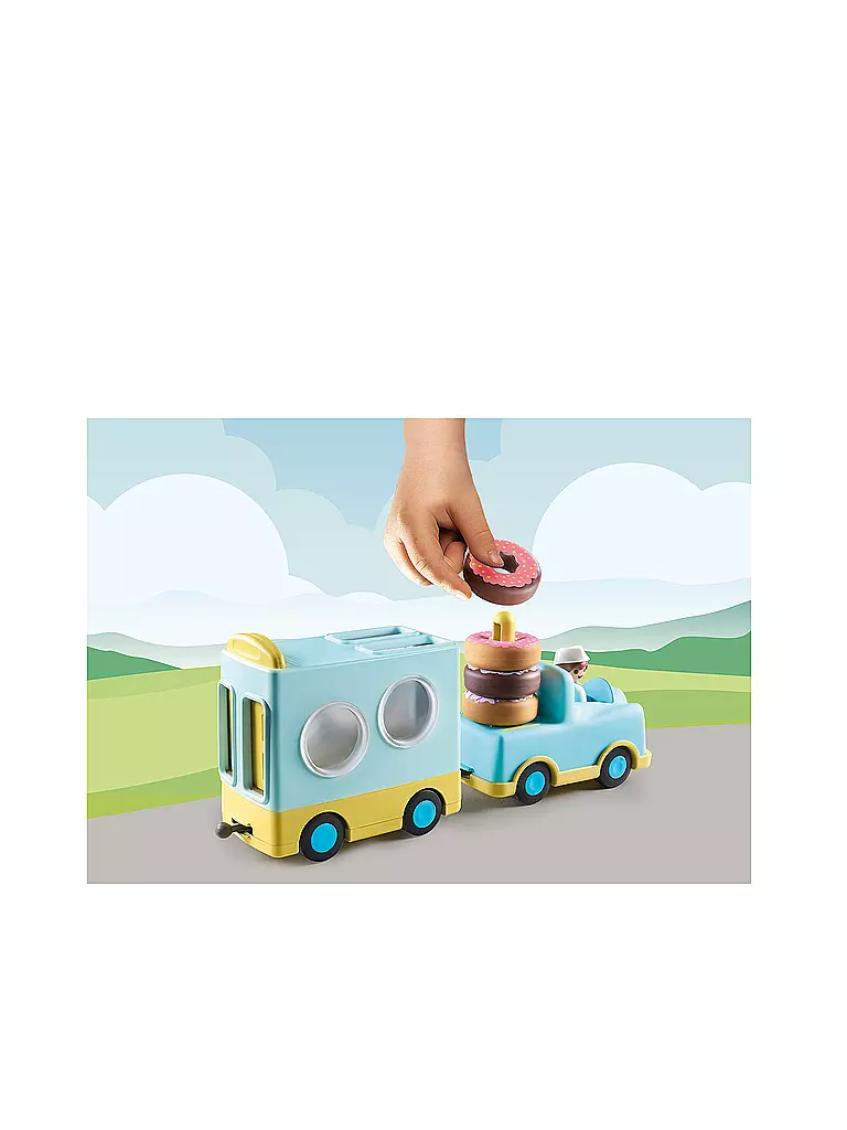 PLAYMOBIL | 1.2.3: Verrückter Donut Truck mit Stapel- und Sortierfunktion  | keine Farbe