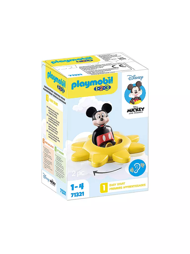 PLAYMOBIL | 1.2.3 & Disney: Mickys Drehsonne mit Rasselfunktion | keine Farbe