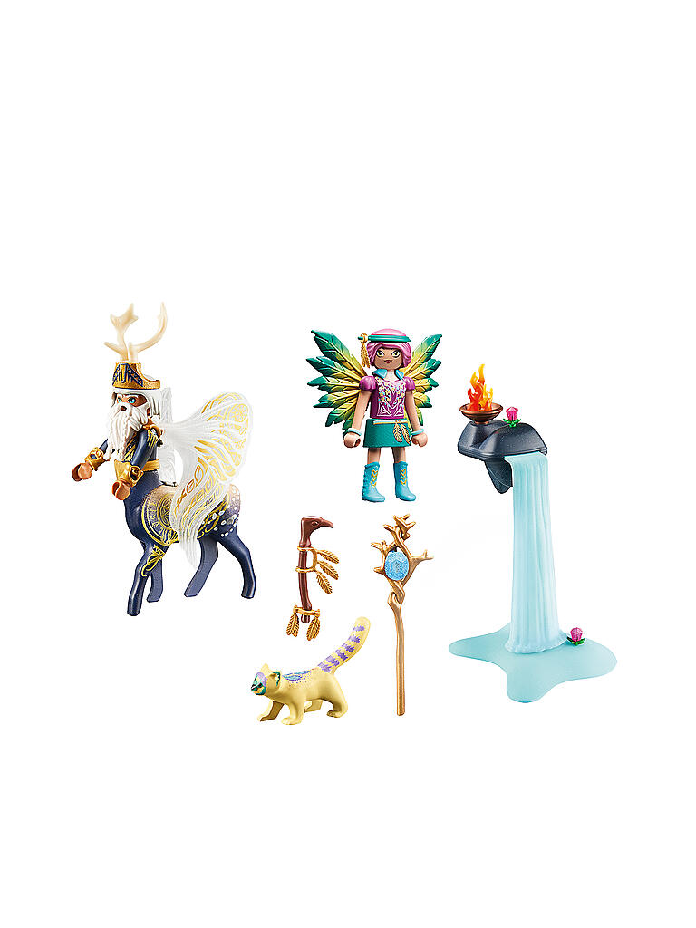 PLAYMOBIL Moon Fairy Mit Seelentier – Magische Feen-Figur Mit Beweglichen Flügeln & Wechselgesicht, Ab 7 Jahren