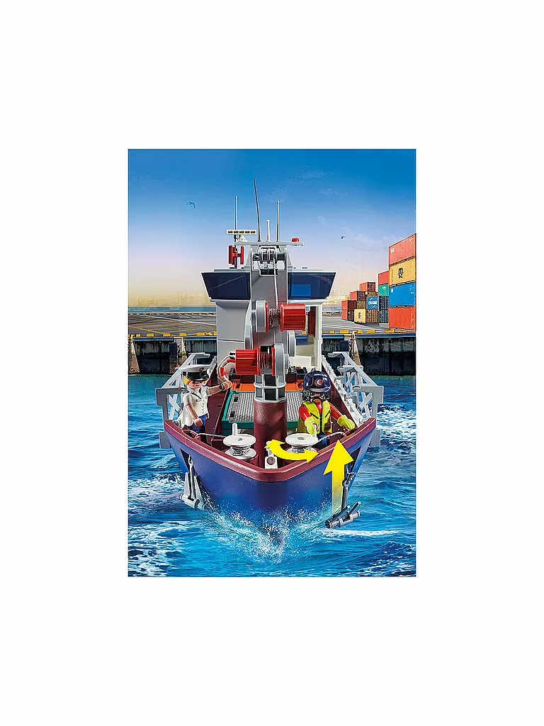 PLAYMOBIL | Cargo - Großes Containerschiff mit Zollboot 70769 | keine Farbe