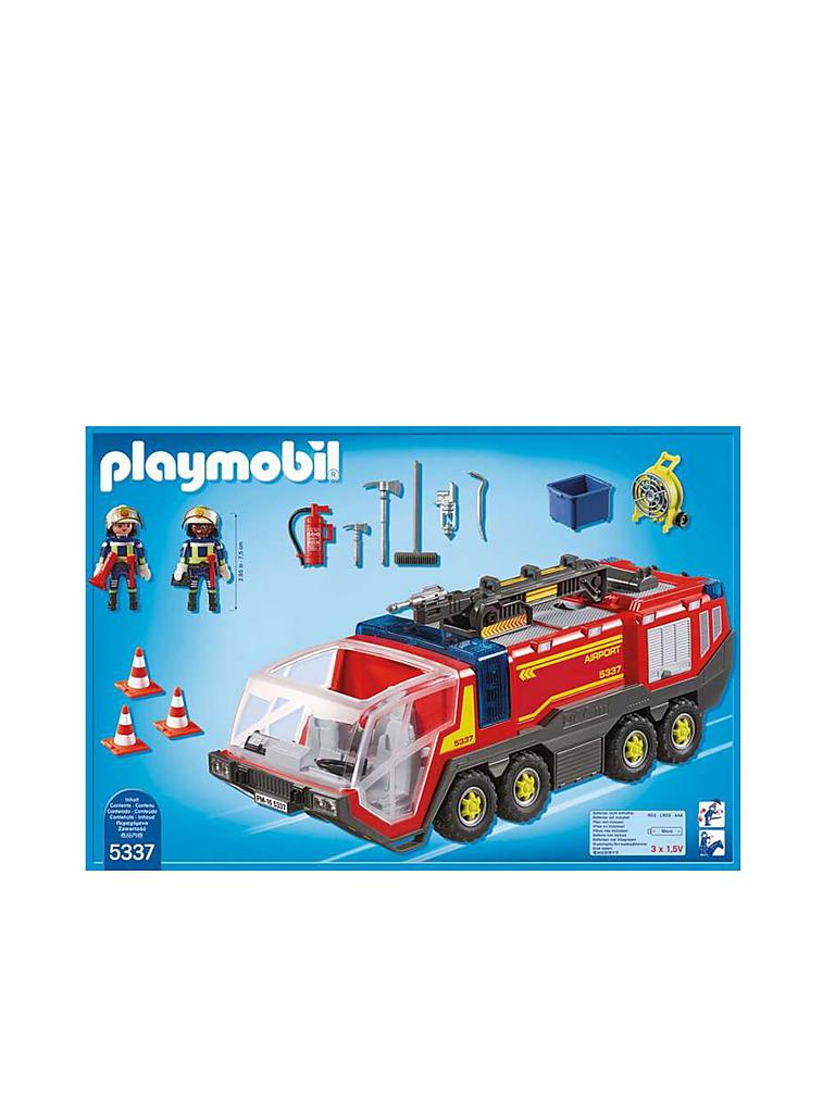 PLAYMOBIL | City Action - Flughafenlöschfahrzeug mit Licht und Sound 5337 | keine Farbe