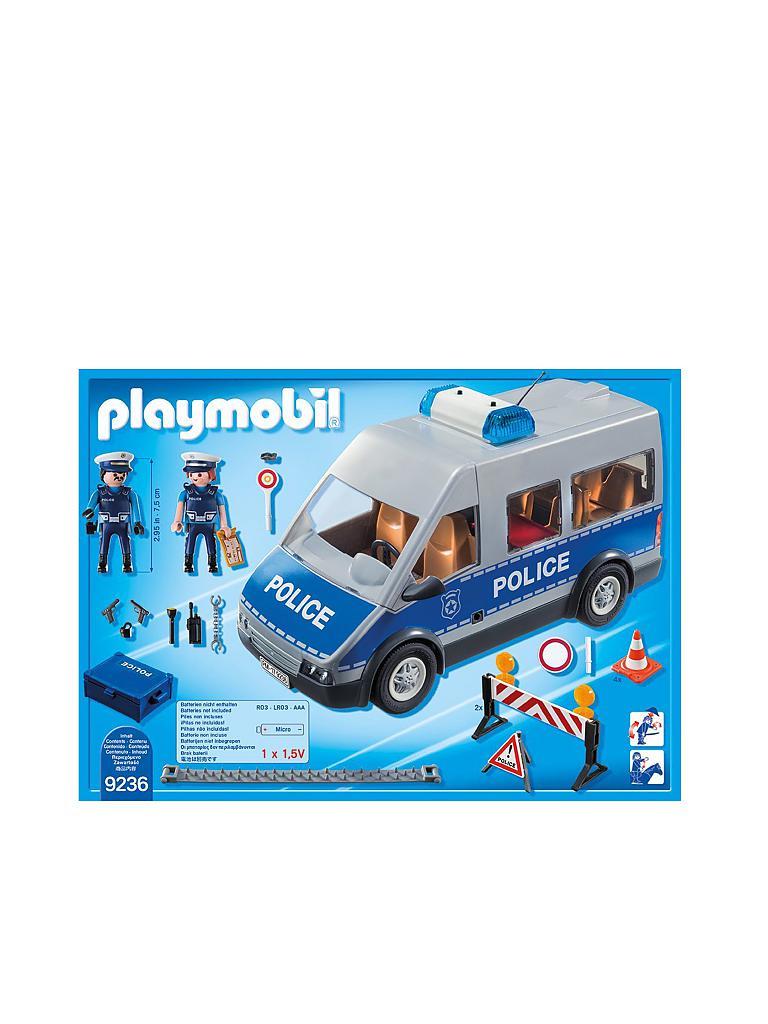 PLAYMOBIL | City Action - Polizeibus mit Strassensperre 9236 | 