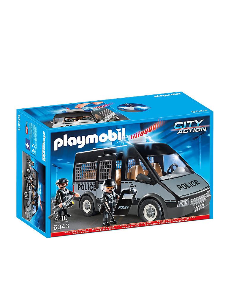 PLAYMOBIL | City Action - Polizeimannschaft mit Licht 6043 | transparent