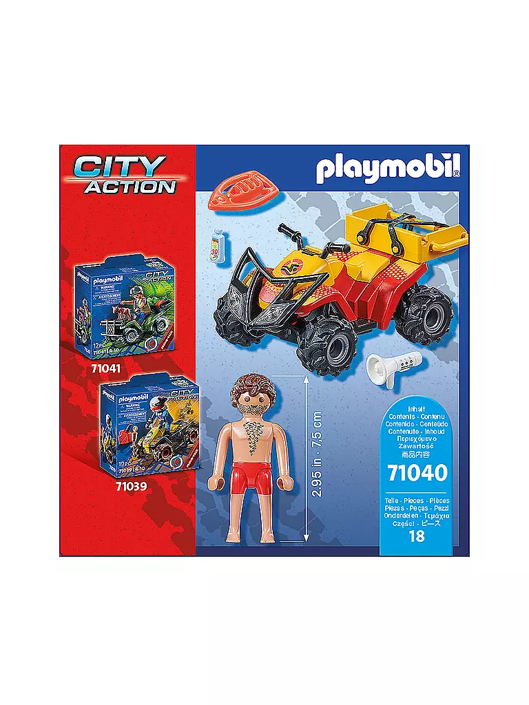 PLAYMOBIL | City Action - Rettungsschwimmer-Quad 71040 | keine Farbe