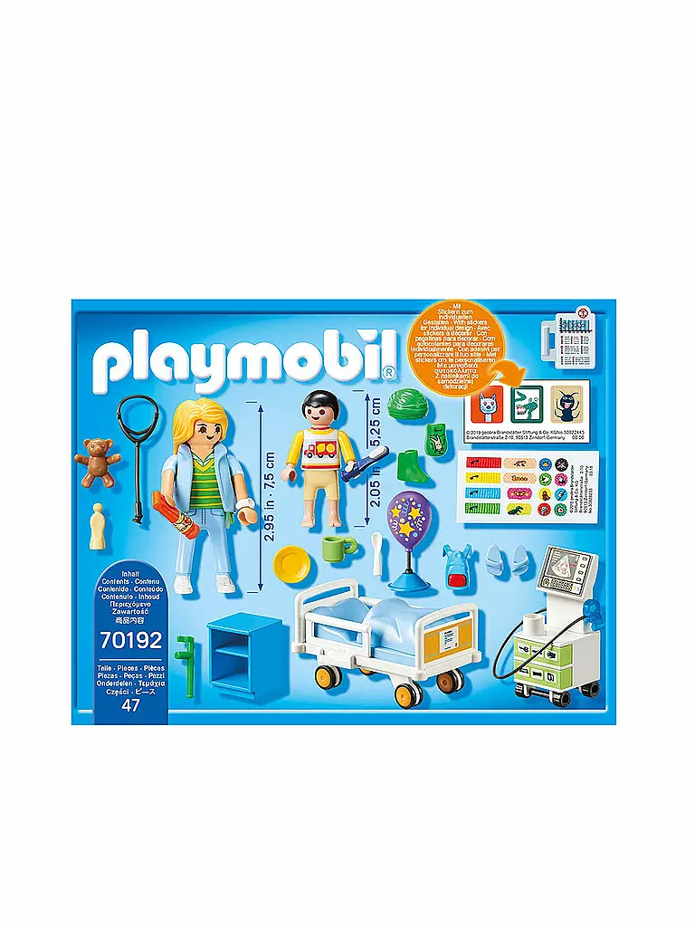 PLAYMOBIL | City Life - Kinderkrankenzimmer 70192 | keine Farbe