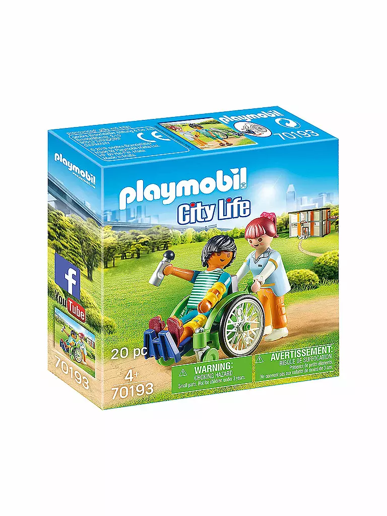 PLAYMOBIL | City Life - Patient im Rollstuhl 70193 | keine Farbe