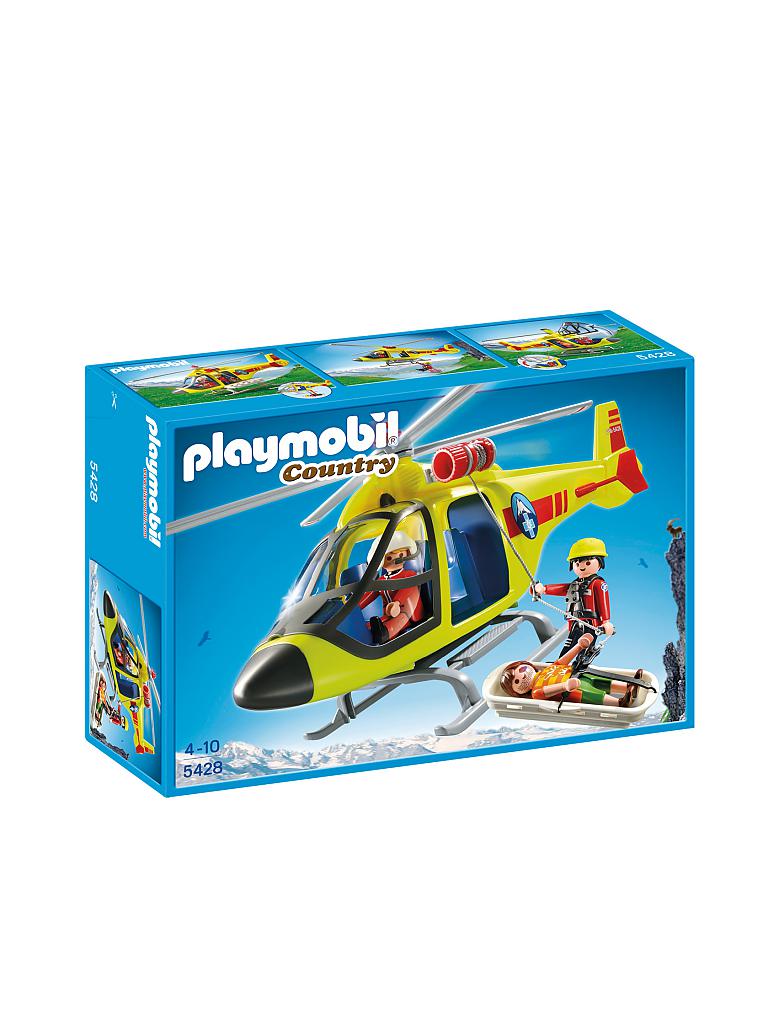 PLAYMOBIL | Country - Helikopter die Bergrettung 5428 | transparent