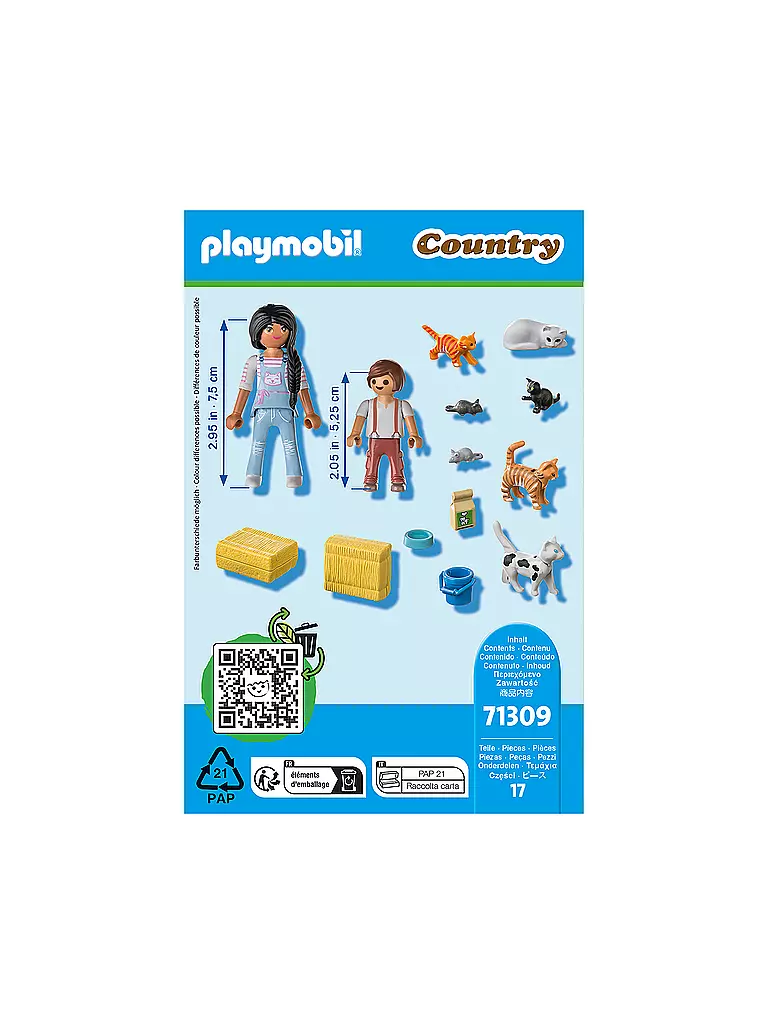 PLAYMOBIL | Country - Katzenfamilie 71309 | keine Farbe