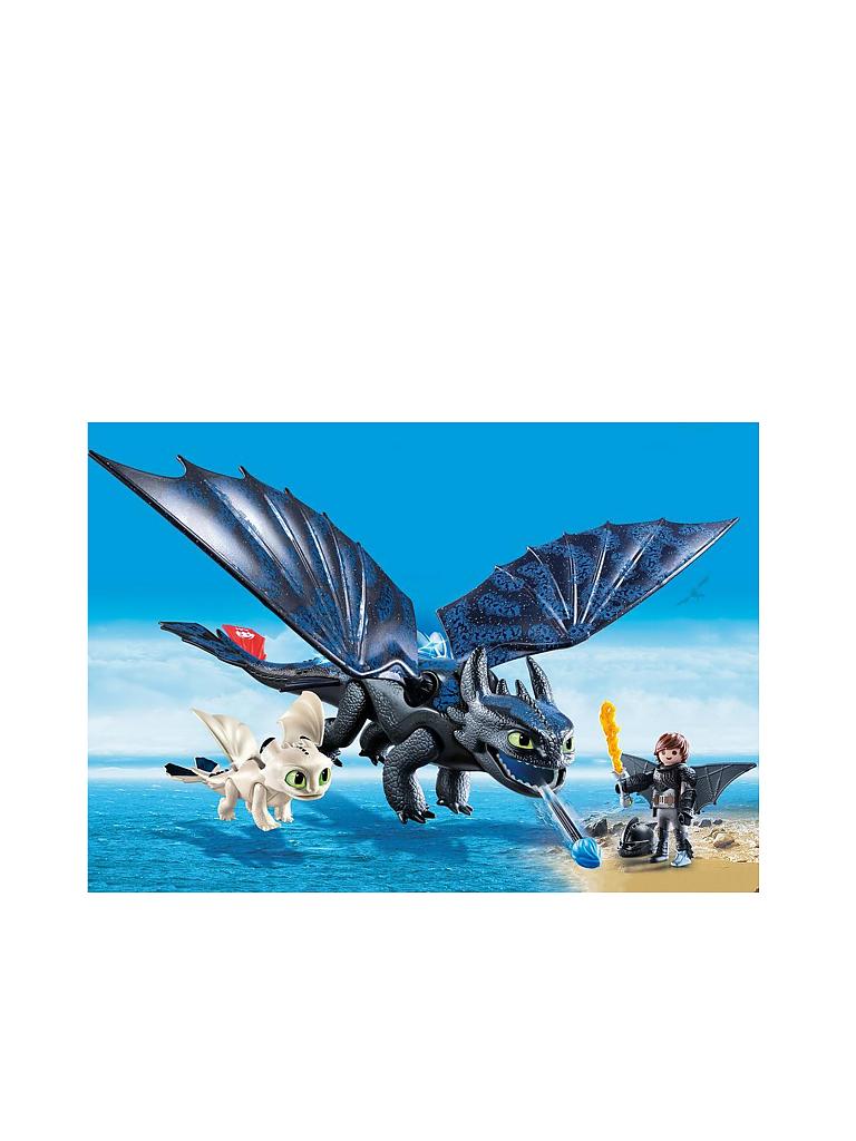 PLAYMOBIL | Dragons - Ohnezahn und Hicks Spielset 70037 | blau