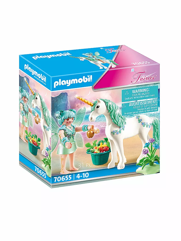 PLAYMOBIL | Fairies - Einhorn mit Fütter-Fee 70655 | keine Farbe