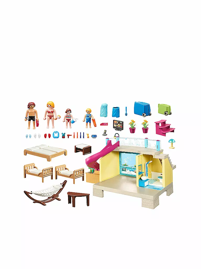 PLAYMOBIL | Family Fun - Bungalow mit Pool 70435 | keine Farbe