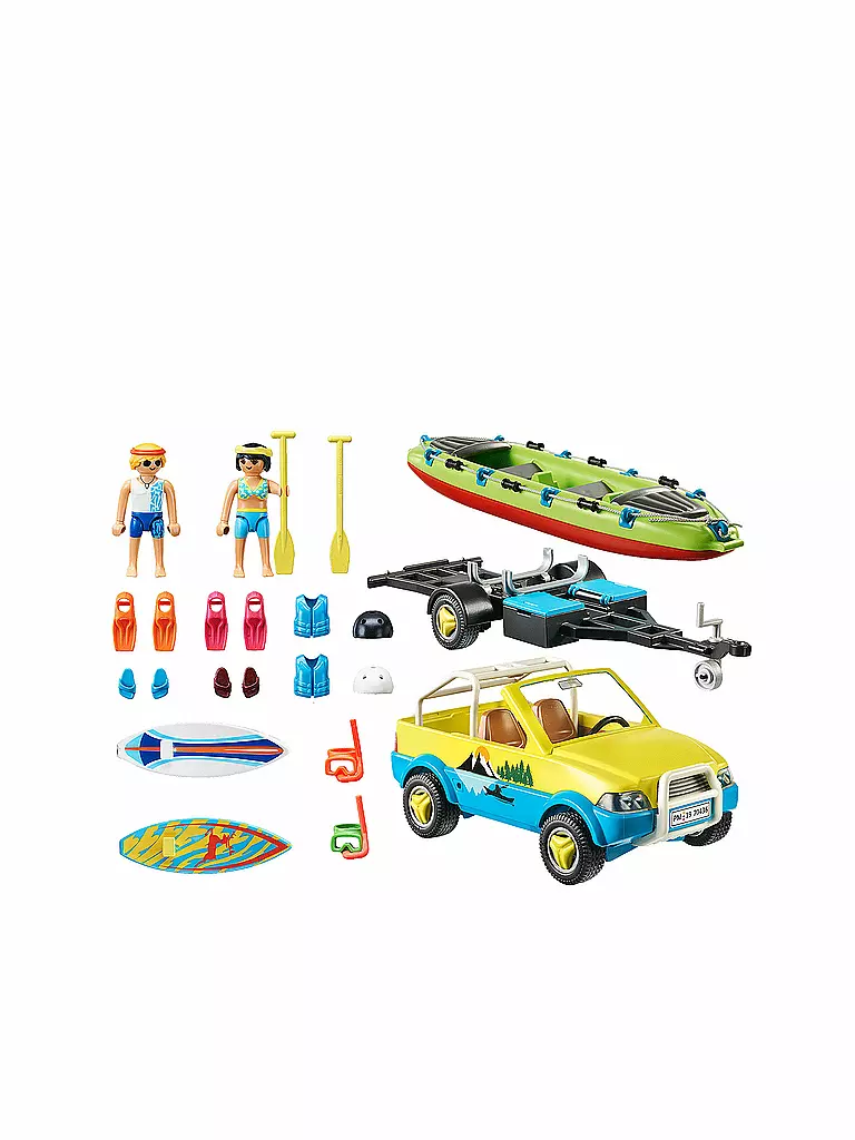 PLAYMOBIL | Family Fun - Strandauto mit Kanuanhänger 70436 | keine Farbe