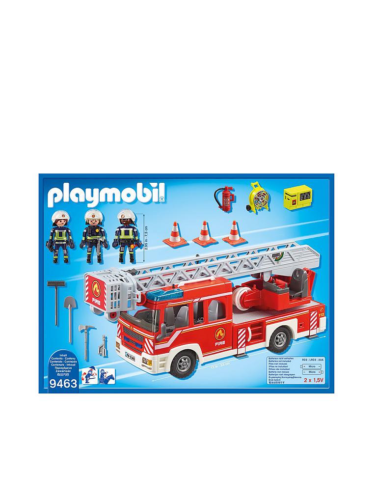  Foto zu PLAYMOBIL Feuerwehr-Leiterfahrzeug 9463 transparent 