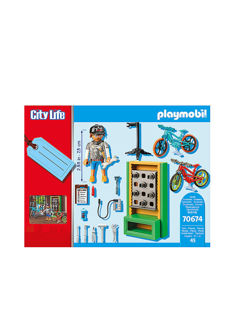 PLAYMOBIL | Geschenkset "E-Bike-Werkstatt" 70674 | keine Farbe