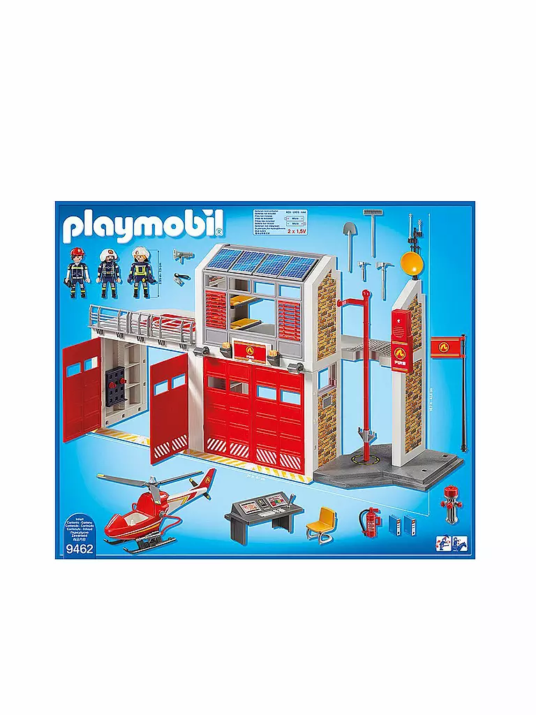 partner Donau patois PLAYMOBIL Grosse Feuerwache 9462 keine Farbe