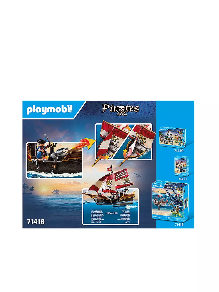 PLAYMOBIL | Kleines Piratenschiff 71418 | keine Farbe
