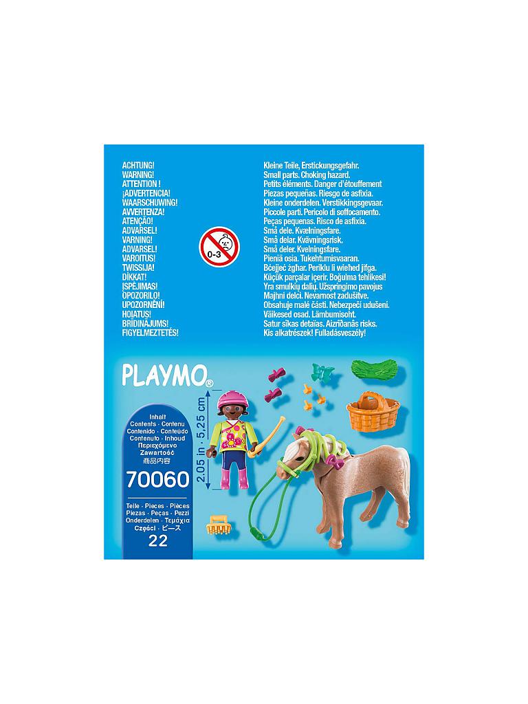 PLAYMOBIL | Mädchen mit Pony 70060 | blau
