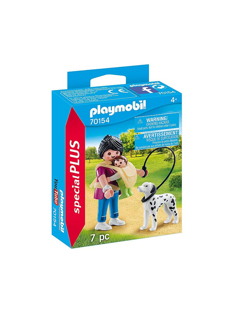 PLAYMOBIL Mama mit Baby und Hund 70154 transparent