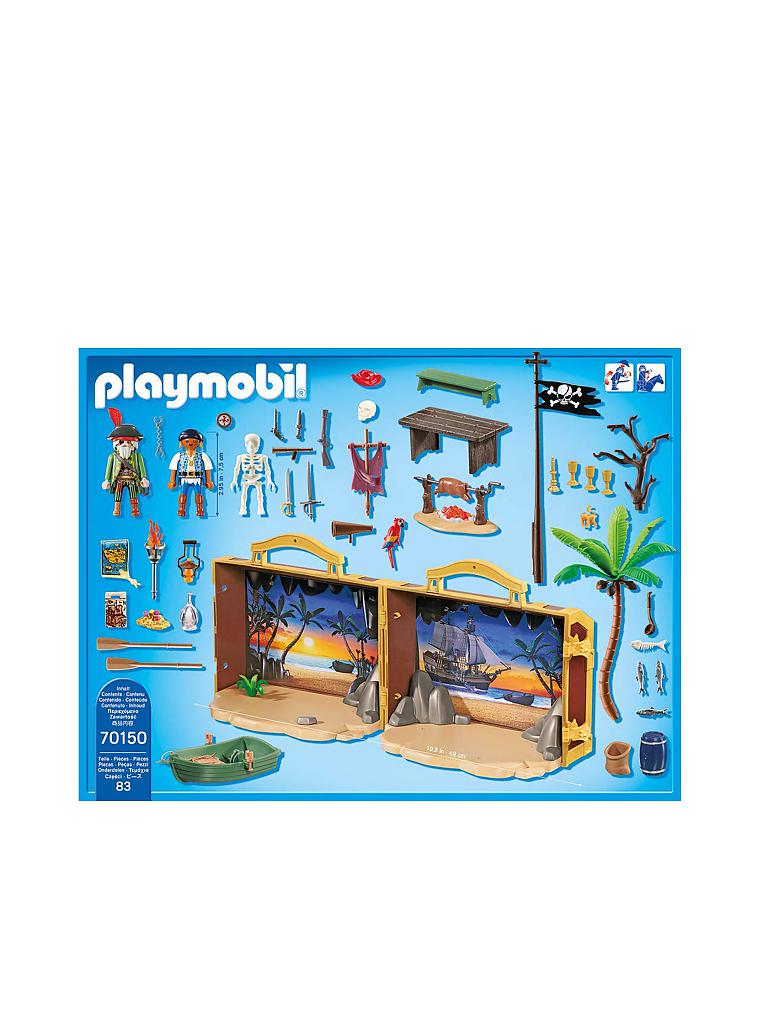 PLAYMOBIL | Mitnehm-Pirateninsel 70150 | blau
