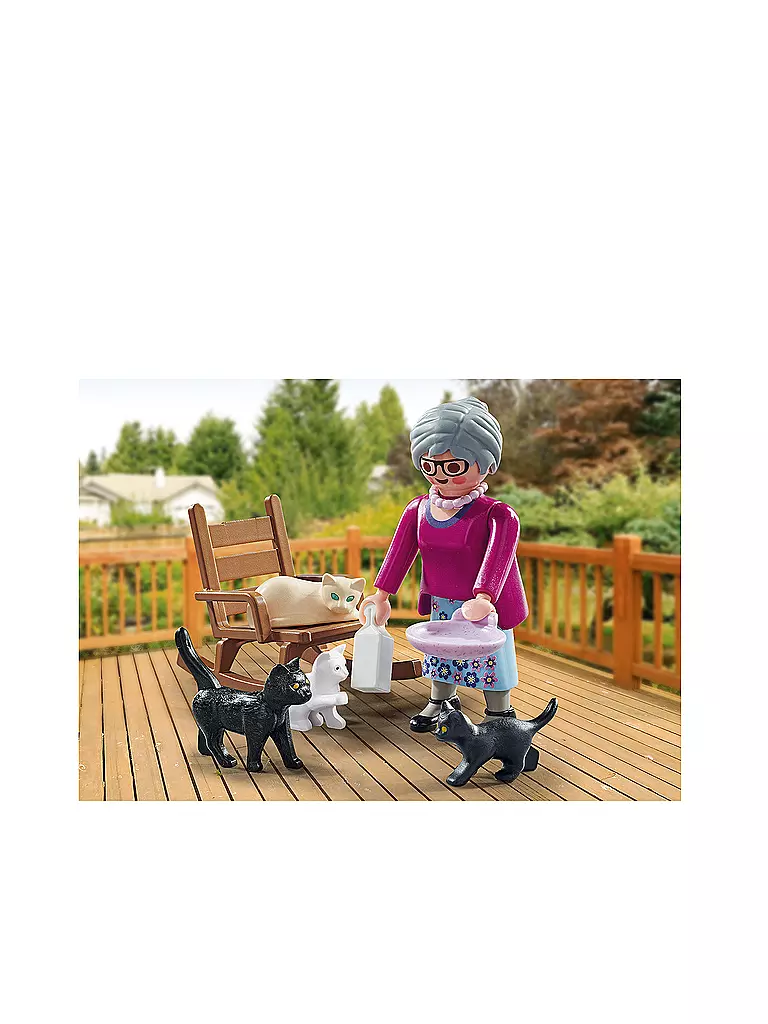 PLAYMOBIL | Oma mit Katzen 71172 | keine Farbe