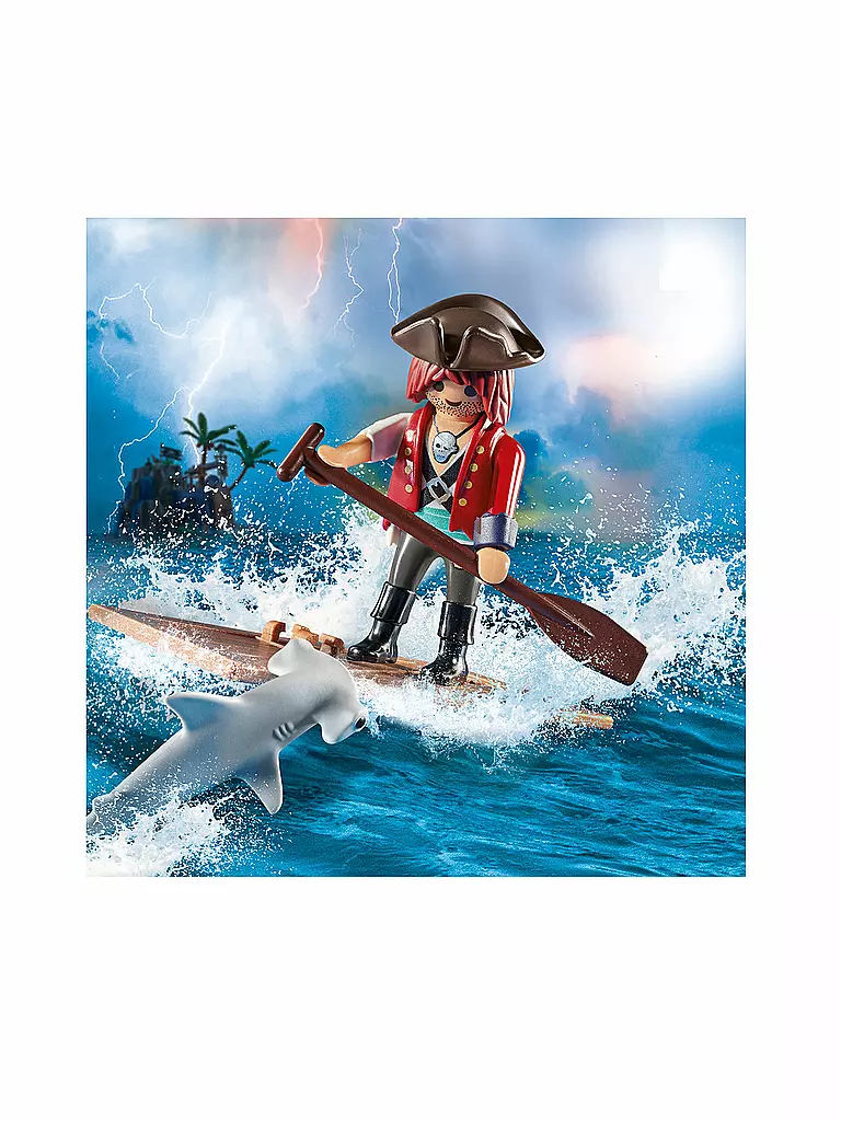 PLAYMOBIL | Pirat mit Floss und Hammerhai 70598 | keine Farbe