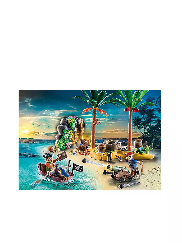 PLAYMOBIL | Playmobil Piratenschatzinsel mit Skelett | keine Farbe