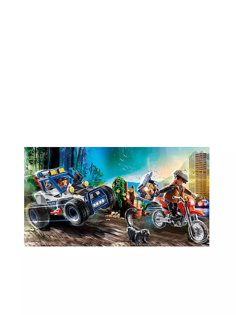 PLAYMOBIL | Polizei-Geländewagen: Verfolgung des Schatzräubers 70570 | keine Farbe