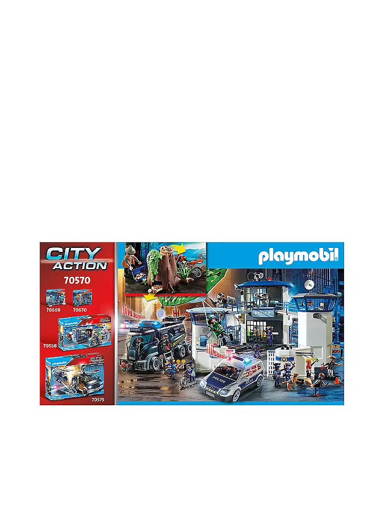 PLAYMOBIL | Polizei-Geländewagen: Verfolgung des Schatzräubers 70570 | keine Farbe