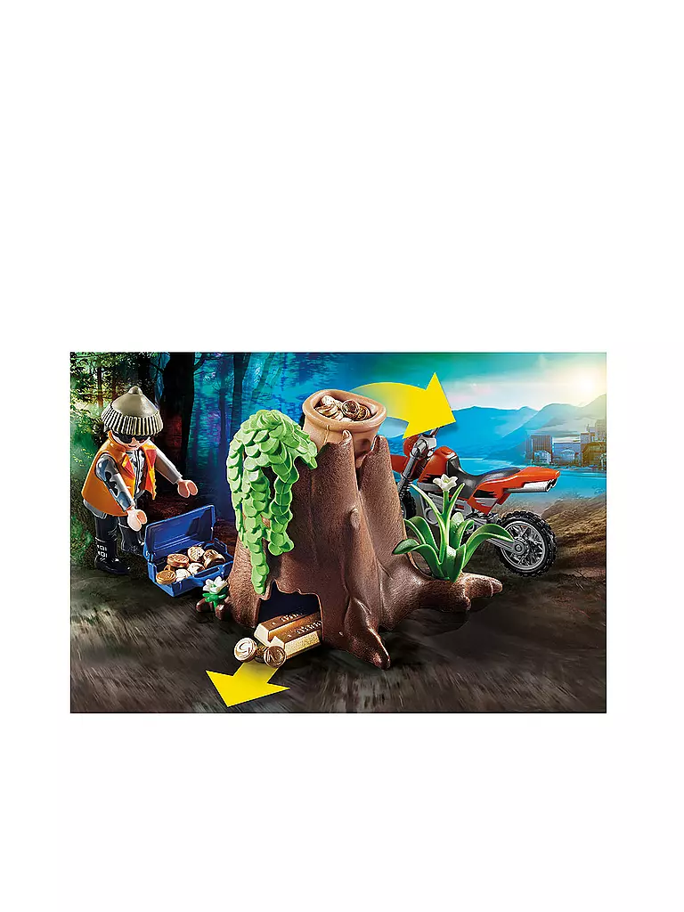PLAYMOBIL | Polizei-Geländewagen: Verfolgung des Schatzräubers 70570 | keine Farbe