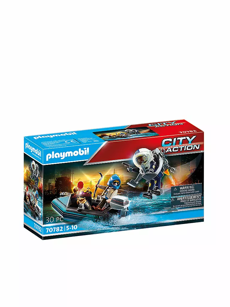 PLAYMOBIL | Polizei-Jetpack: Festnahme des Kunsträubers 70782 | keine Farbe