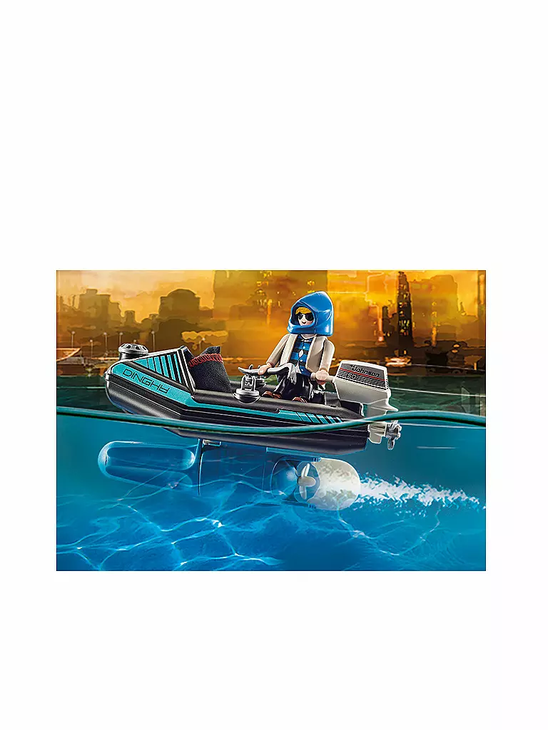 PLAYMOBIL | Polizei-Jetpack: Festnahme des Kunsträubers 70782 | keine Farbe